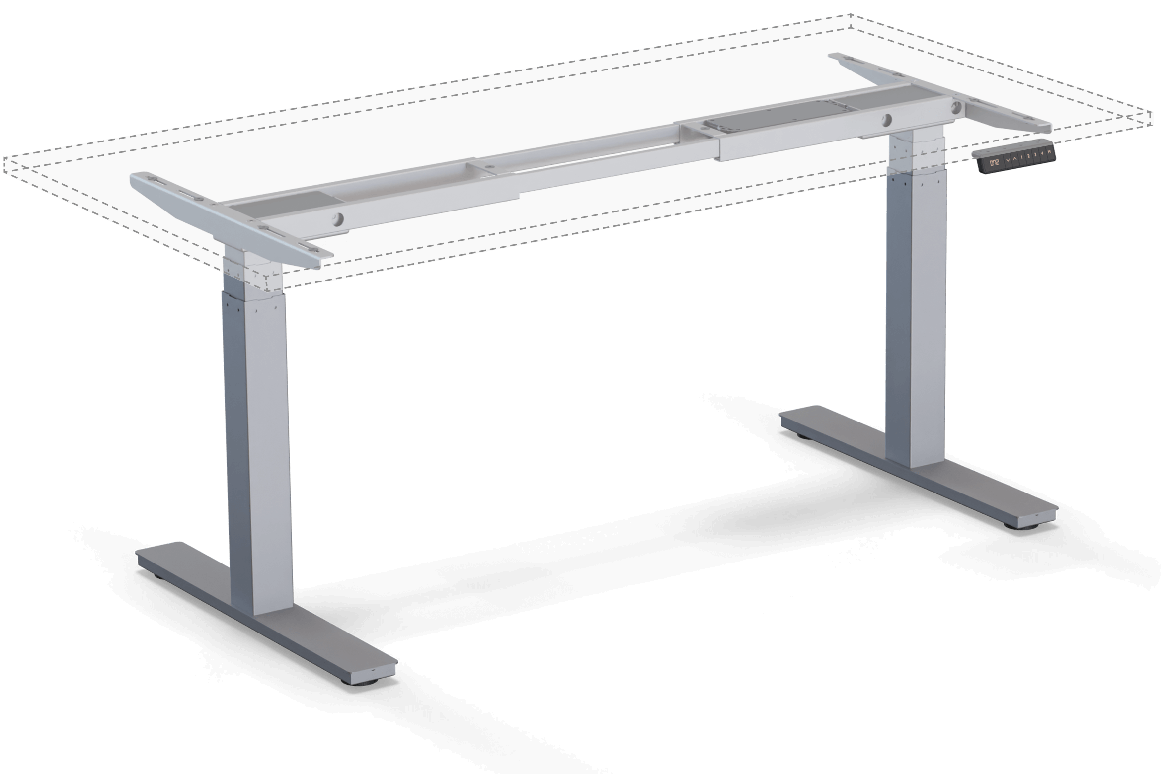 höhenverstellbares Tischgestell - Modell Pro mit Tischplatte