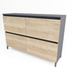Exklusiv Schrank 4- türig